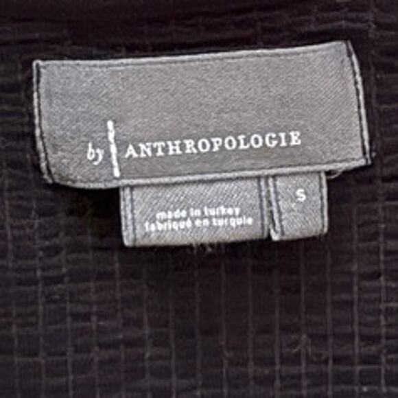 ANTHROPOLOGIE Slouchy Waffle Weave Lightweight V-neck Long Sleeve Sweater Top S - Picture 3 of 5